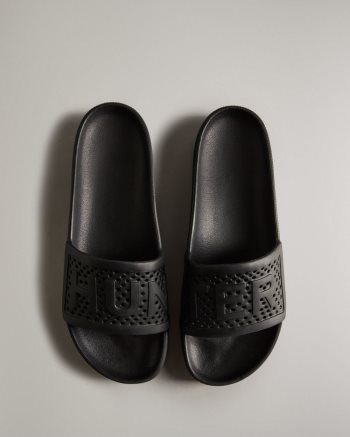 Black Men's Hunter Lightweight Moulded Slides | F5hjTS5o