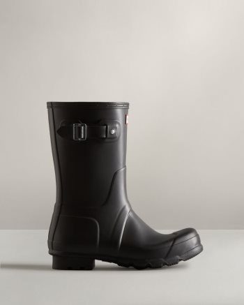 Black Men's Hunter Original Short Rain Boots | wK6irSJt