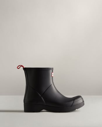 Black Men's Hunter Play Short Rain Boots | ihfDSzDl