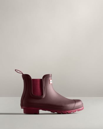 Brown / Burgundy Women's Hunter Original Rain Boots | VV8xQnyX