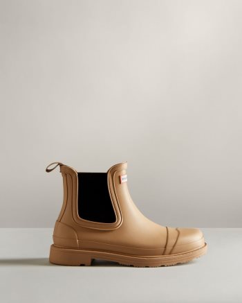 Brown Women's Hunter Commando Rain Boots | DXA33CZi