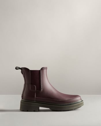 Brown Women's Hunter Refined Stitch Detail Rain Boots | EKpQ3wax