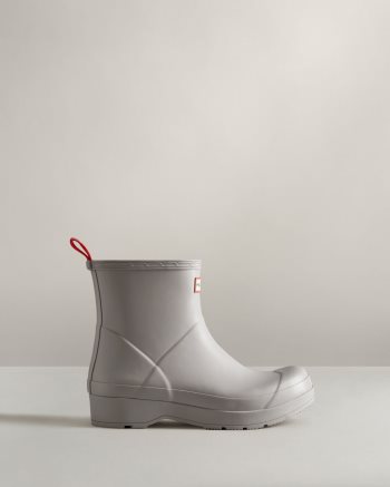 Grey Men's Hunter Play Short Rain Boots | NoB4sWxc