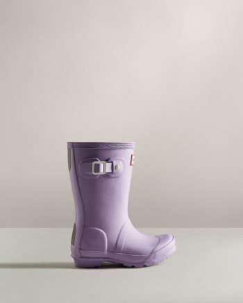 Lavender White Kids' Hunter Original Rain Boots | f7s1kGDV