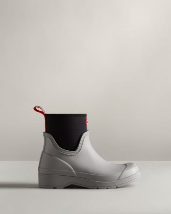 Light Grey Women's Hunter Play Short Neoprene Rain Boots | qzQzjpFR