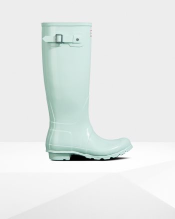 Mint Women's Hunter Original Tall Gloss Rain Boots | 24dvfPd5