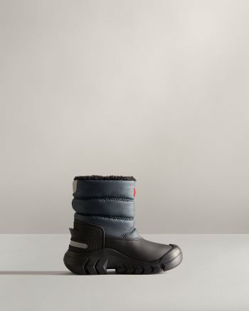 Navy / Black Kids' Hunter Insulated Snow Boots | k7R023ZH