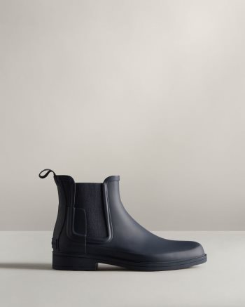 Navy Men's Hunter Refined Slim Fit Chelsea Boots | KcTgGFqB