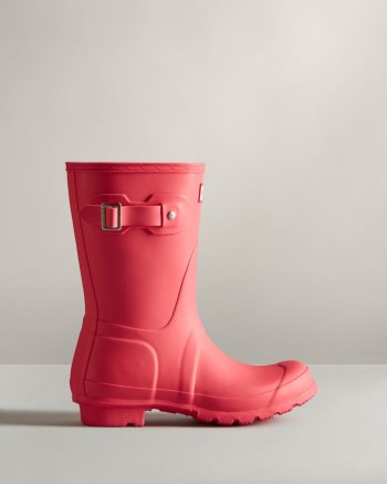 Pink Women's Hunter Original Short Rain Boots | oVSppS1c