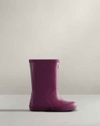 Purple Kids' Hunter Original First Classic Gloss Rain Boots | 8IMVq4Ke