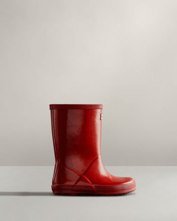 Red Kids' Hunter Original First Classic Gloss Rain Boots | kNqMXSxF