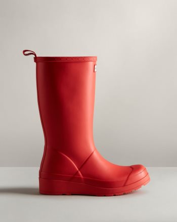 Red Women's Hunter Play Tall Rain Boots | L9AlpCmM