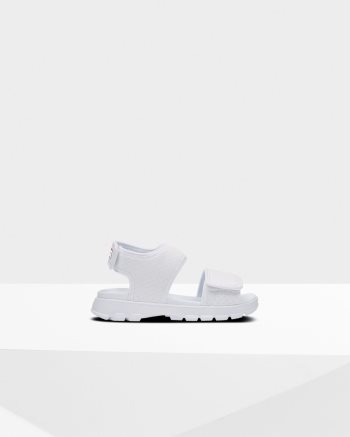 White Kids' Hunter Outdoor Sandals | epc5Rmt4