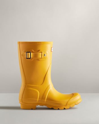 Yellow Women's Hunter Original Short Rain Boots | tayCZjXW