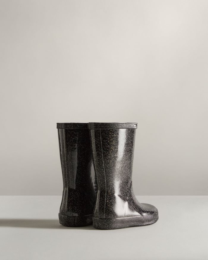 Black Kids' Hunter First Classic Starcloud Rain Boots | WxHploMc