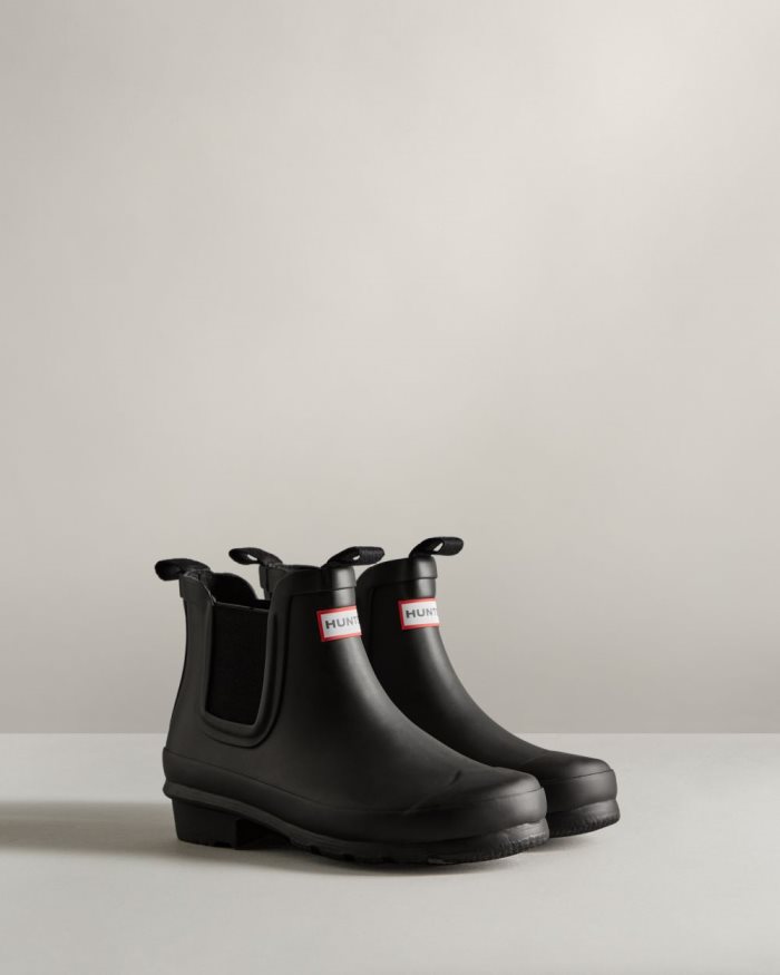 Black Kids' Hunter Original Chelsea Boots | 3KeNjluW