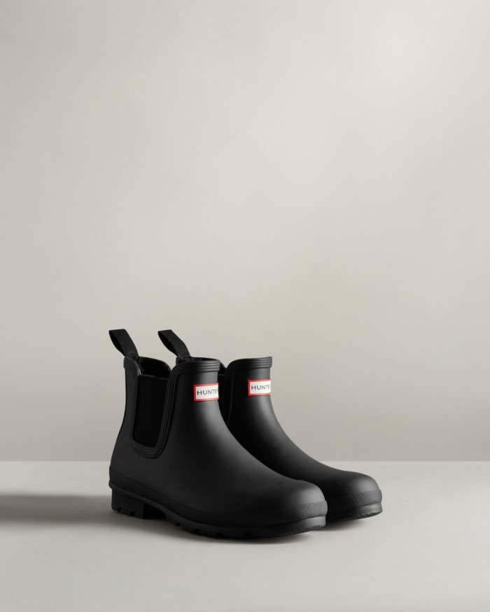 Black Men's Hunter Insulated Chelsea Boots | uEHBOPmB