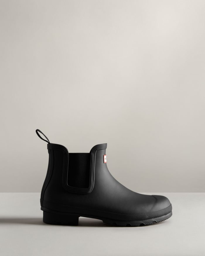 Black Men's Hunter Insulated Chelsea Boots | uEHBOPmB