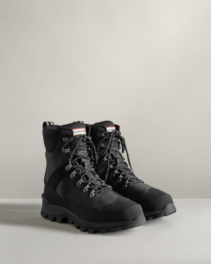 Black Men's Hunter Insulated Recycled Polyester Commando Boots | 1PaAernl