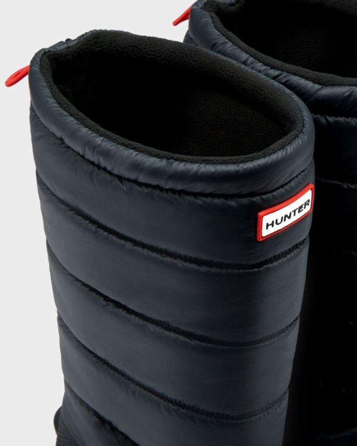 Black Men's Hunter Insulated Tall Snow Boots | rhIBlI84