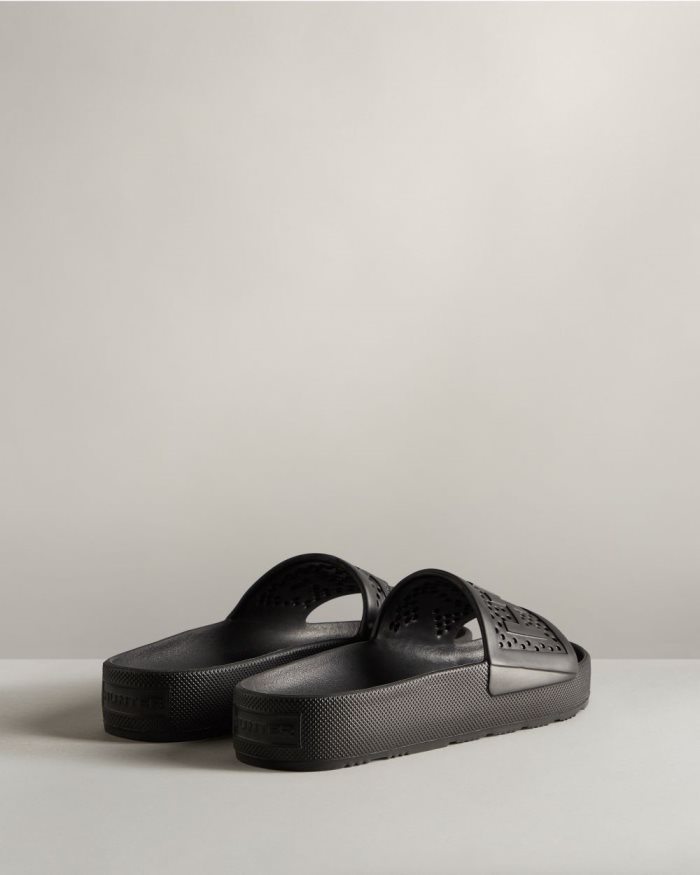 Black Men's Hunter Lightweight Moulded Slides | F5hjTS5o