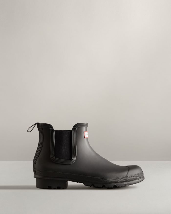 Black Men's Hunter Original Rain Boots | 6usSeN1O