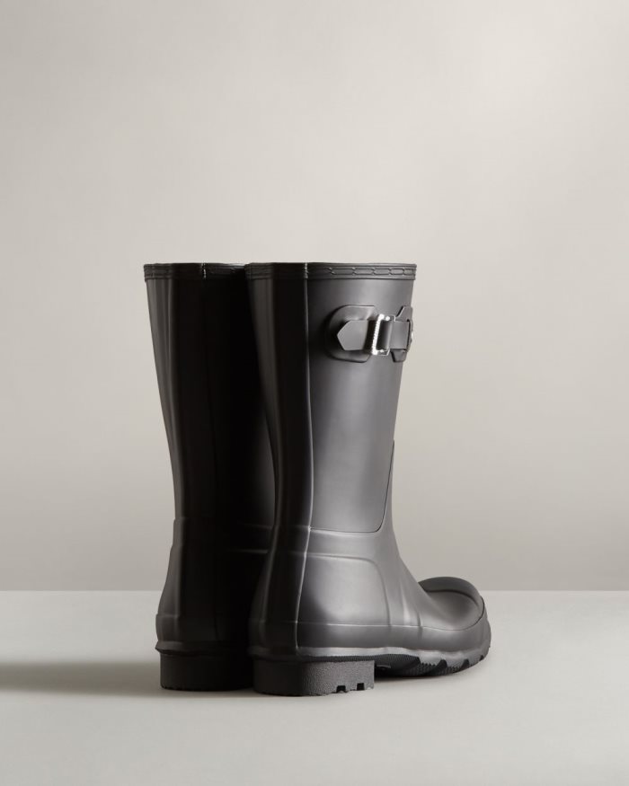 Black Men's Hunter Original Short Rain Boots | wK6irSJt