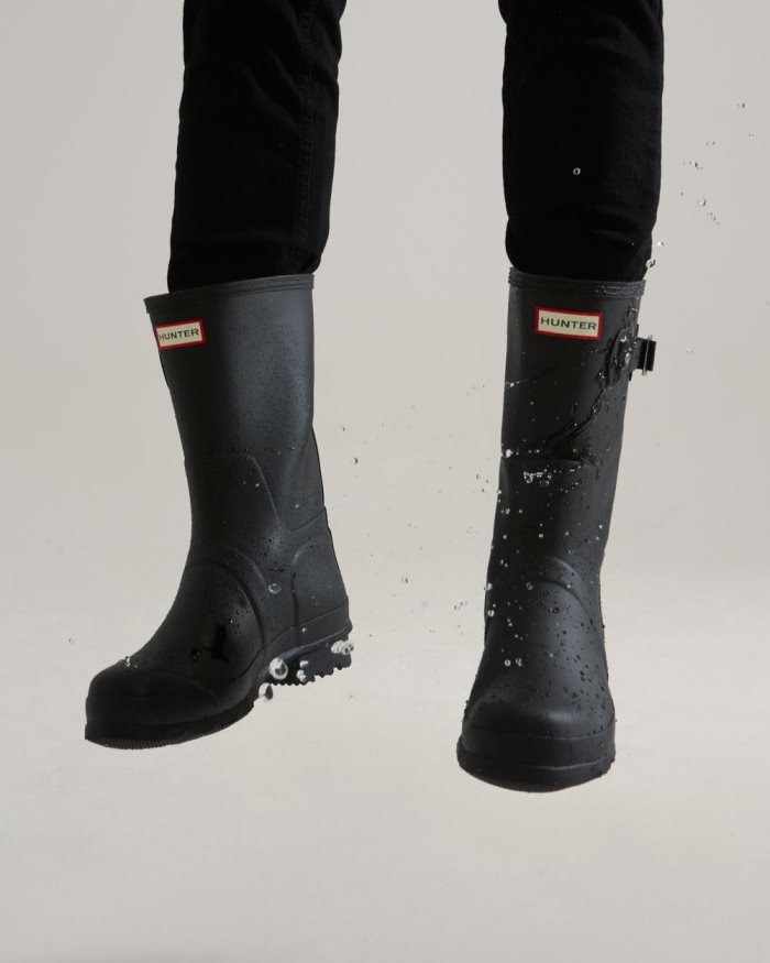 Black Men's Hunter Original Short Rain Boots | wK6irSJt