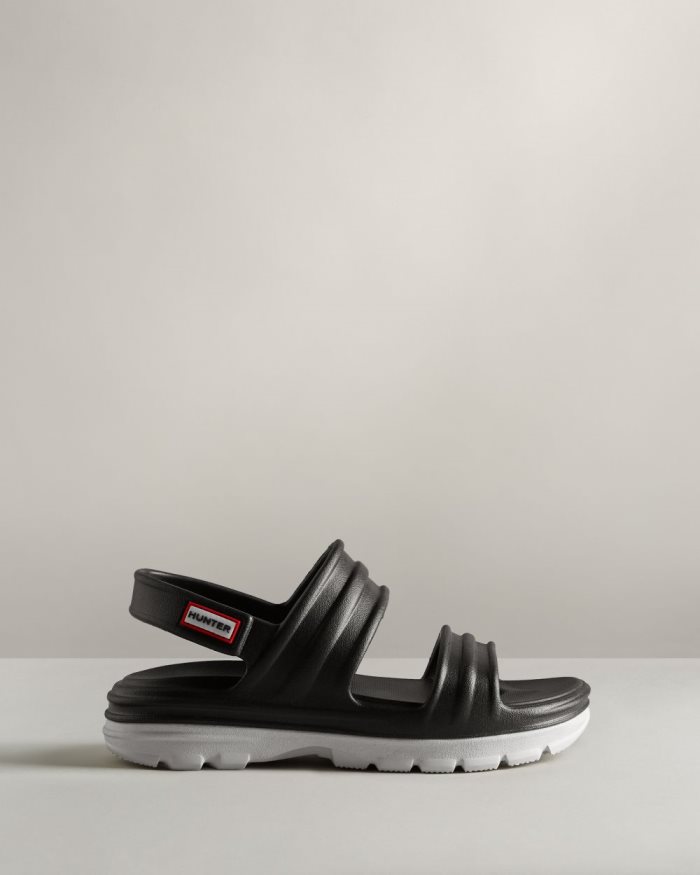 Black / White Women's Hunter BLOOM™ Sandals | 0rbeHtM9