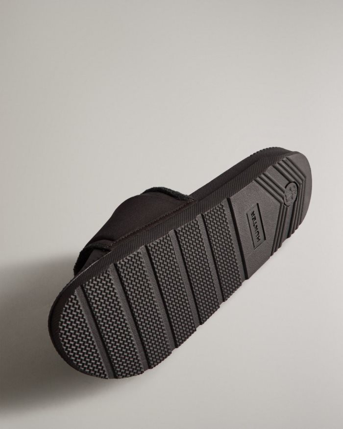 Black Women's Hunter Adjustable Slides | C8f5lUwu