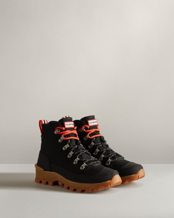 Black Women's Hunter Canvas Desert Commando Boots | nUujVMKy