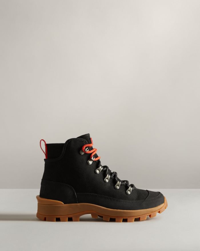 Black Women's Hunter Canvas Desert Commando Boots | nUujVMKy