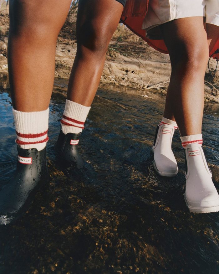 Black Women's Hunter Commando Rain Boots | 1N3XEMfL