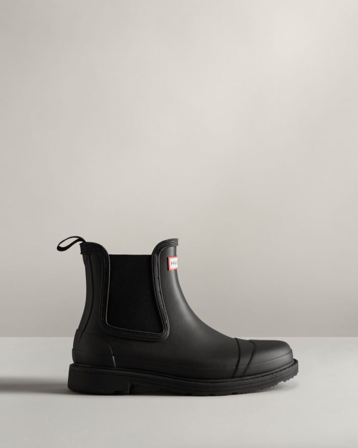 Black Women's Hunter Commando Rain Boots | 1N3XEMfL