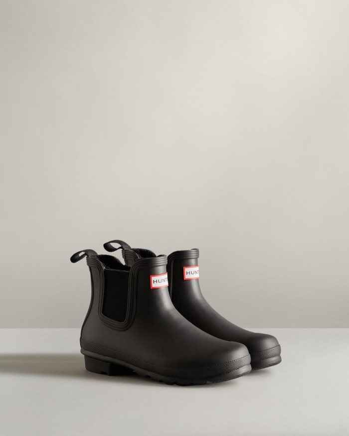 Black Women's Hunter Insulated Chelsea Boots | JYBzmElA