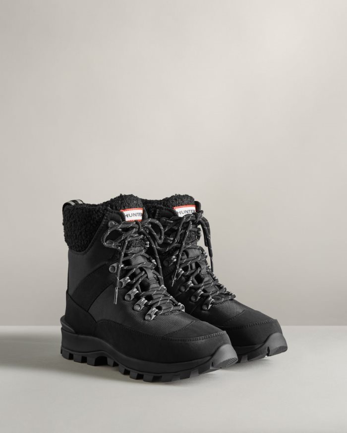 Black Women's Hunter Insulated Recycled Polyester Commando Boots | HsBypS5Z