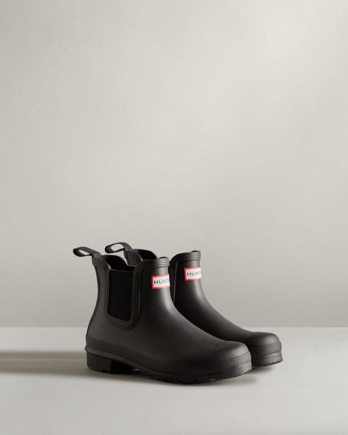 Black Women's Hunter Original Chelsea Boots | Si6CEr0h