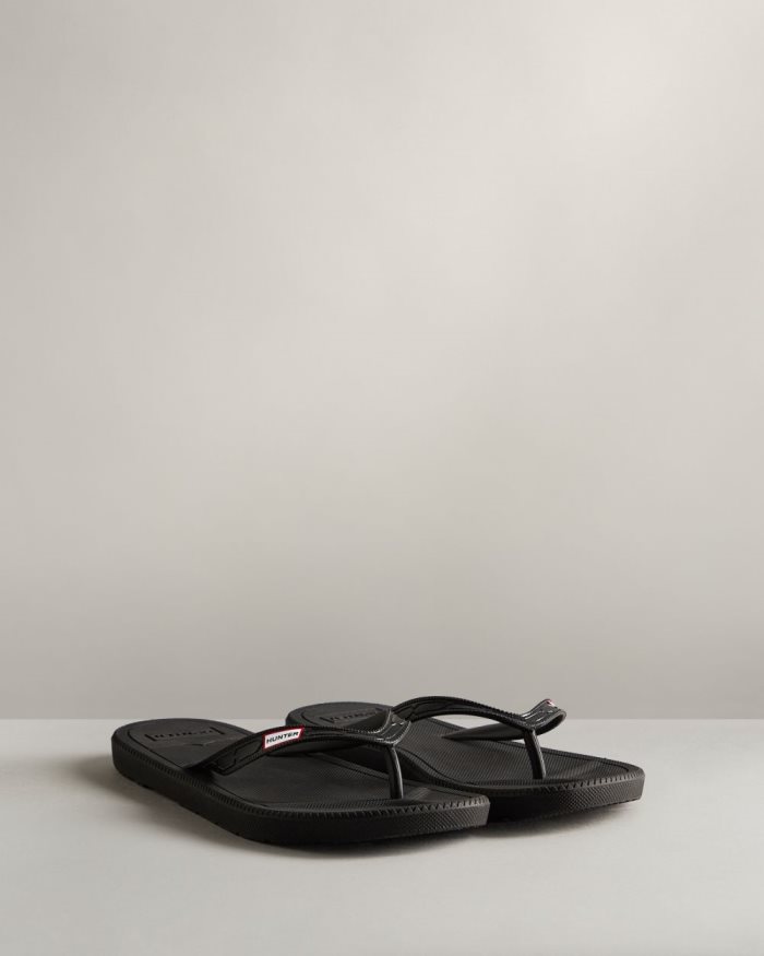 Black Women's Hunter Original Flip Flops | sHoLeW2p