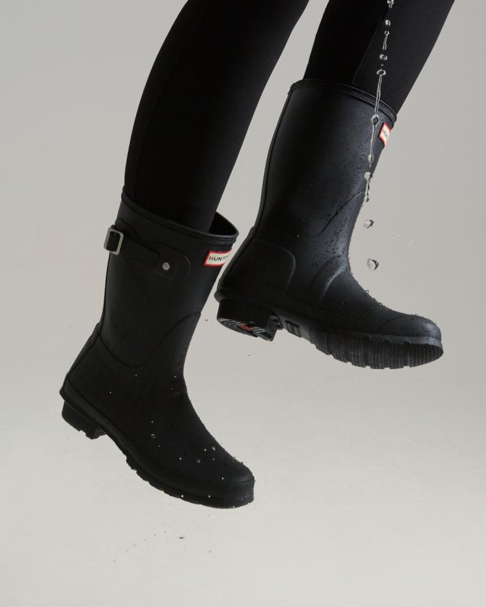 Black Women's Hunter Original Short Rain Boots | n4DrznSr