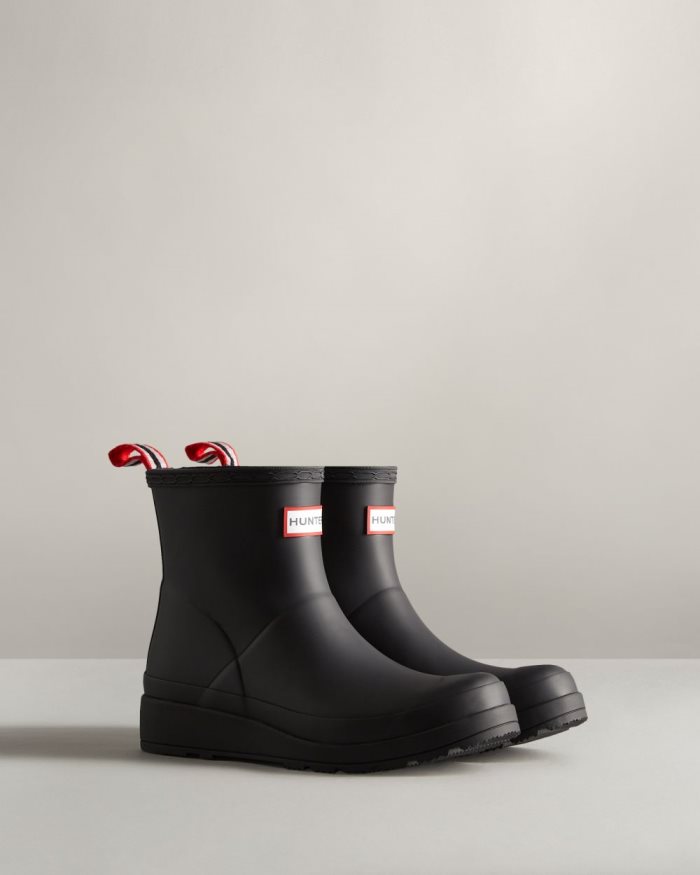 Black Women's Hunter Play Short Rain Boots | m1noAMsI