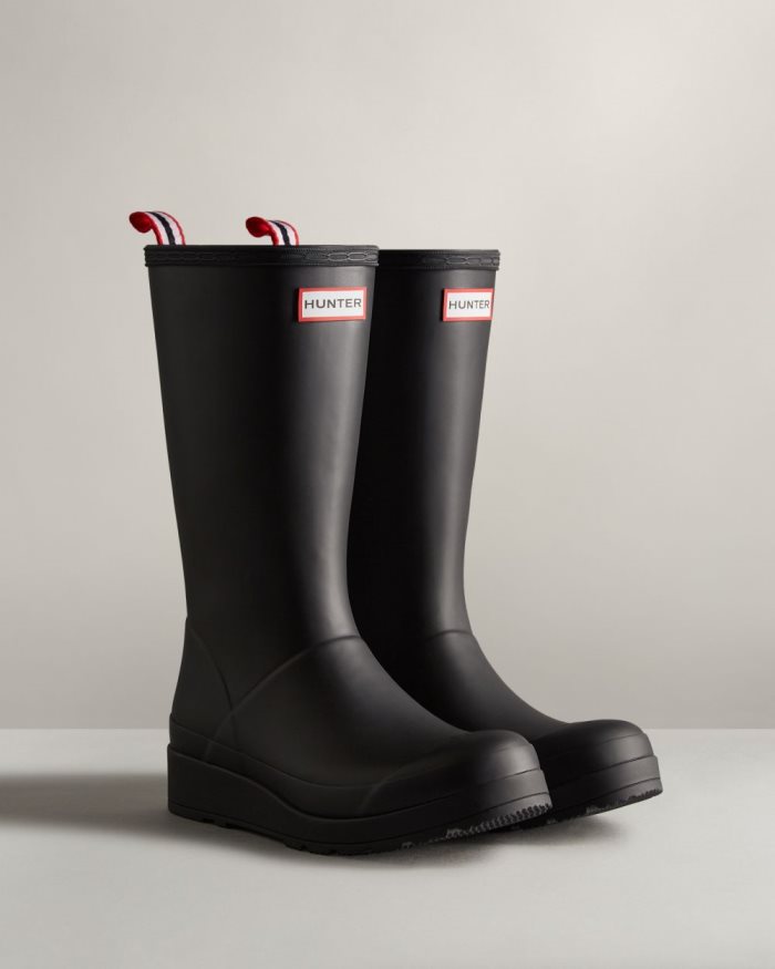 Black Women's Hunter Play Tall Rain Boots | hkNa8OrT