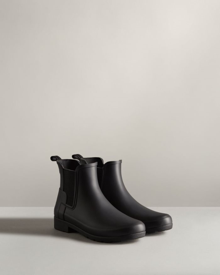 Black Women's Hunter Refined Slim Fit Chelsea Boots | gZTaVyyc