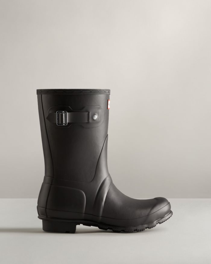 Black Women's Hunter Short Insulated Rain Boots | ktQrIScn