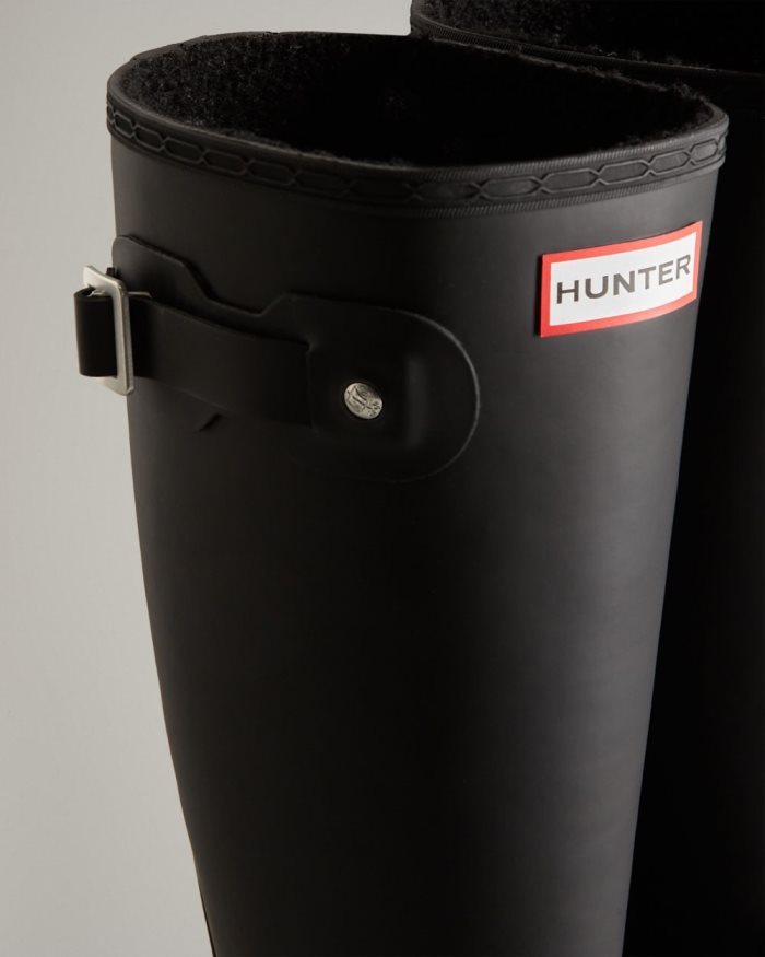 Black Women's Hunter Tall Insulated Rain Boots | KF0BoRX4