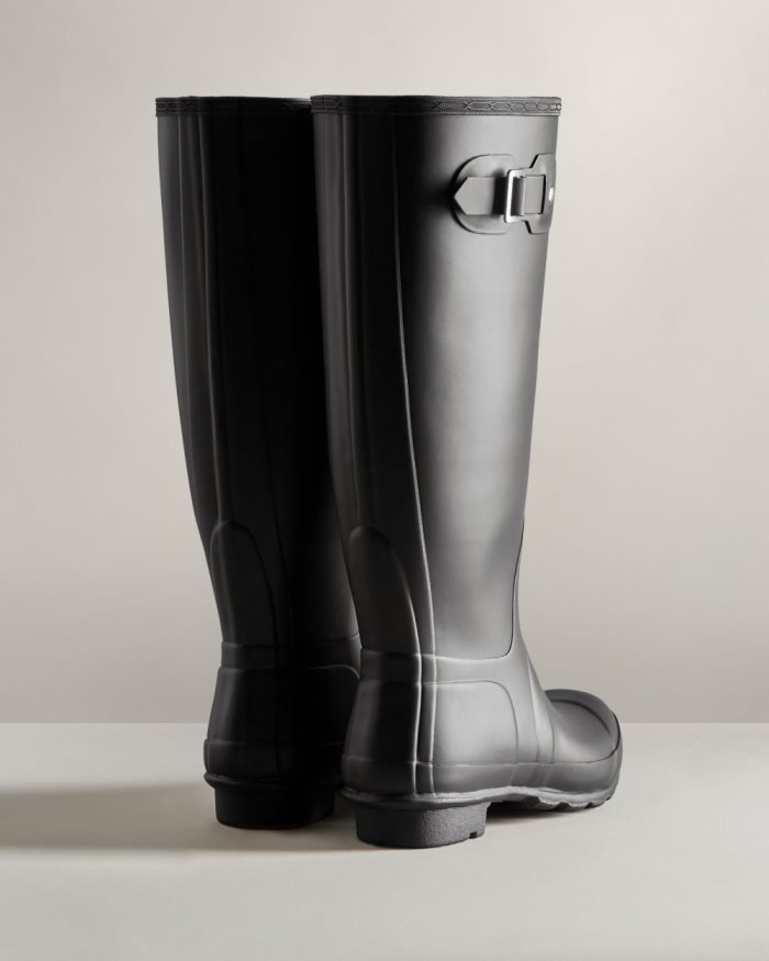 Black Women's Hunter Tall Wide Fit Boots | b1Aq001M