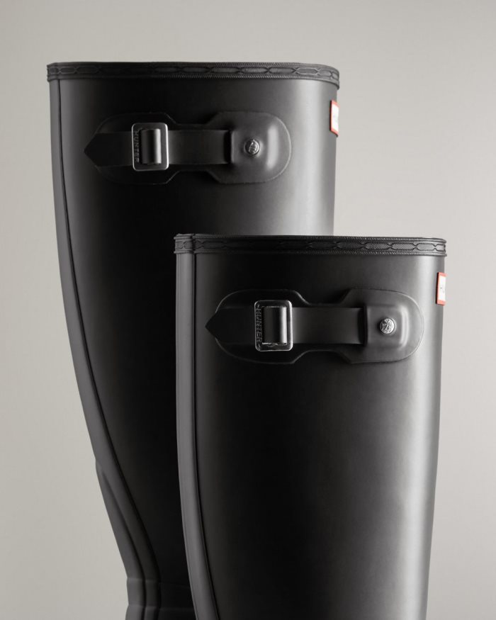 Black Women's Hunter Tall Wide Fit Boots | b1Aq001M