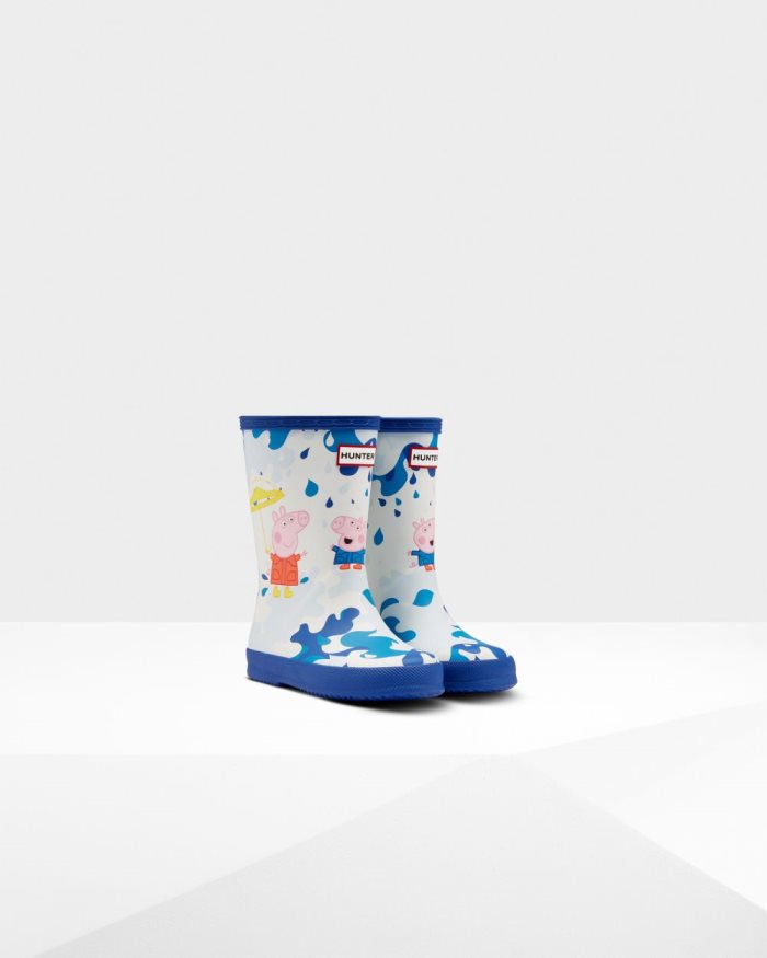 Blue Kids' Hunter First Peppa Pig Muddy Puddles Rain Boots | 7xPzftSM