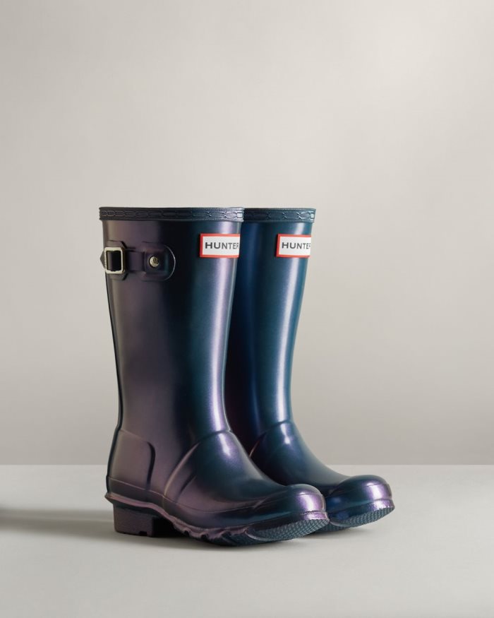 Blue Kids' Hunter Nebula Rain Boots | VmL7osKZ