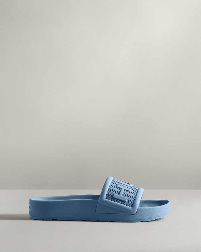 Blue Men's Hunter BLOOM™ Slides | gMAmryq6