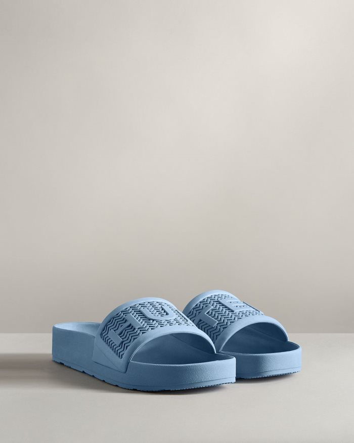 Blue Men's Hunter BLOOM™ Slides | gMAmryq6